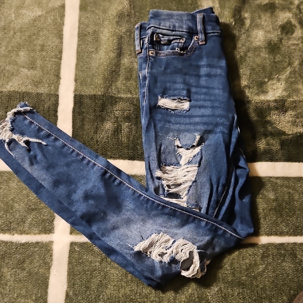 Aeropostale Distressed Blue Women's Jeans